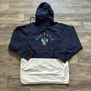 Vintage 90s Nautica Yacht Club Reversible Sailing Jacket Size Large